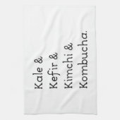 Kale Kefir Kimchi Kombucha Theedoek (Verticaal)