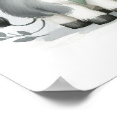 Kale Kunst voor de Muur van de Koeien Nursery Poster (Hoek)