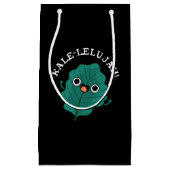 Kale-lelujah Funny Veggie Kale Pun Dark BG Klein Cadeauzakje (Voorkant)