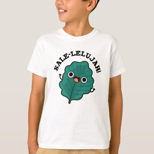 Kale-lelujah Funny Veggie Kale Pun T-shirt (Voorkant)