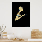 kale meid poster (Keuken)