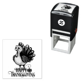 Kale met Thanksgiving Zelfinktende Stempel