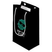 Kale My Vibe Funny Veggie Pun Dark BG Klein Cadeauzakje (Voorkant Gekanteld)