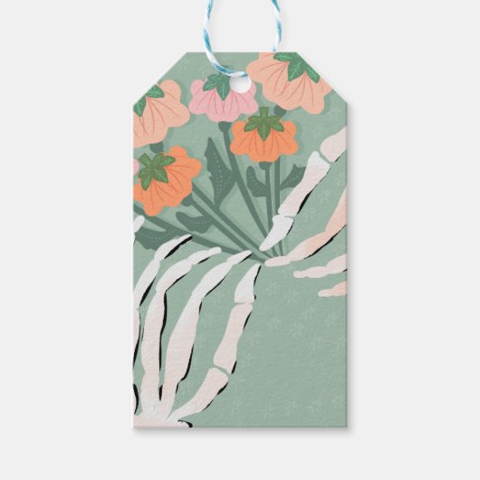 Kale Pompoen Boeket Halloween  Cadeaulabel (Voorkant)