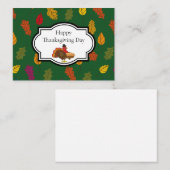 Kale Pompoentaart Thanksgiving | Personaliseer Notitiekaartje (Voorkant / Achterkant)