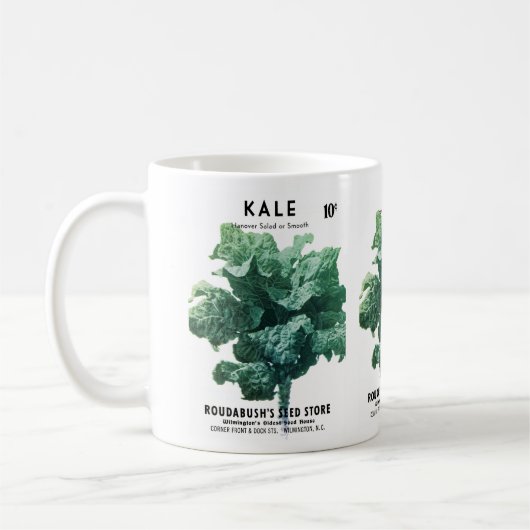 Kale Seed Packet Label Koffiemok (Links)