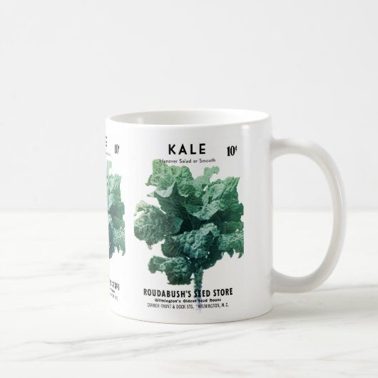 Kale Seed Packet Label Koffiemok (Rechts)