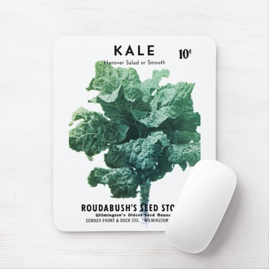 Kale Seed Packet Label Muismat (Met muis)