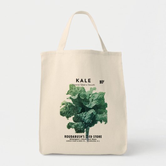 Kale Seed Packet Label Tote Bag (Voorkant)