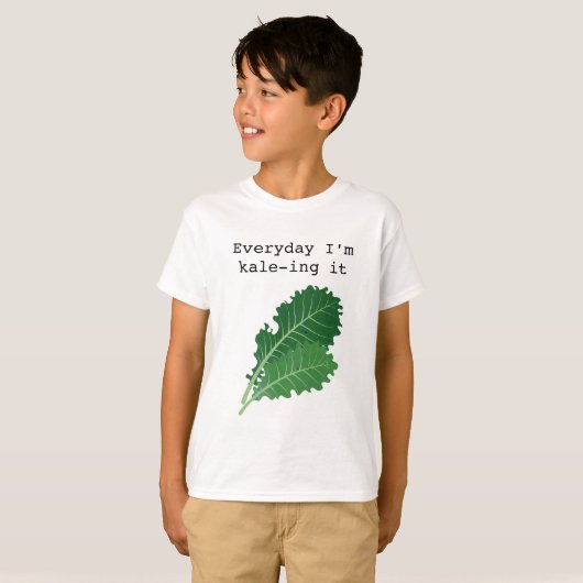 Kale-Shirt van kind T-shirt (Voorkant volledig)