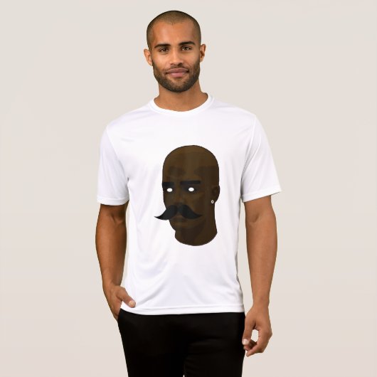Kale snor t-shirt (Voorkant volledig)