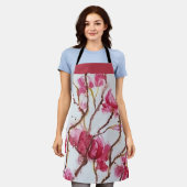 Kale takken Kersenbloesem Bloemen Schort (Gedragen)