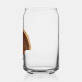 Kale turkey cartoon Thanksgiving Blikvorm Glas (Rechts)