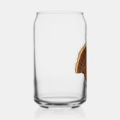 Kale turkey cartoon Thanksgiving Blikvorm Glas (Links)