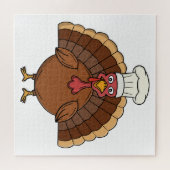 Kale turkey cartoon Thanksgiving Legpuzzel (Horizontaal)