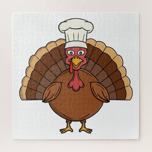 Kale turkey cartoon Thanksgiving Legpuzzel (Verticaal)