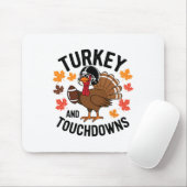 Kale turkey en touchdowns voetbalspeler 2 muismat (Met muis)