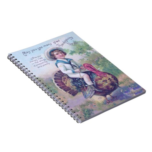 Kale turkey grappige kinderen notitieboek (Rechterzijde)