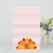 Kale turkey rode lijnen briefpapier (Staand voorkant)
