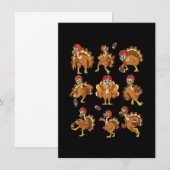 Kale turkey voetbal spelers quarterback R Kaart (Voorkant / Achterkant)