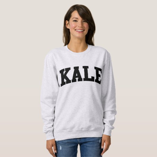 Kale University Funny Crewneck Sweatshirt (Voorkant volledig)
