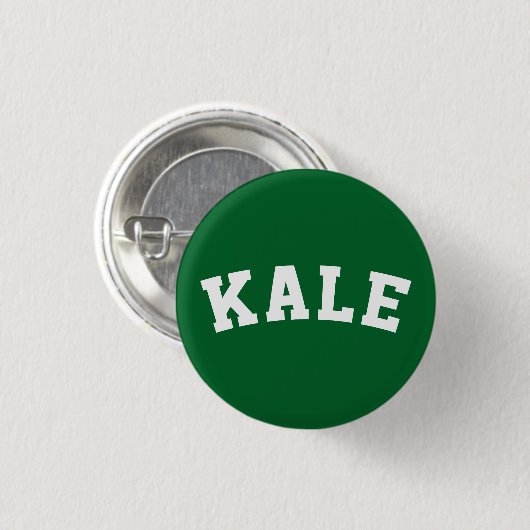 Kale Vegan Humor Button (Voorkant /achterkant)