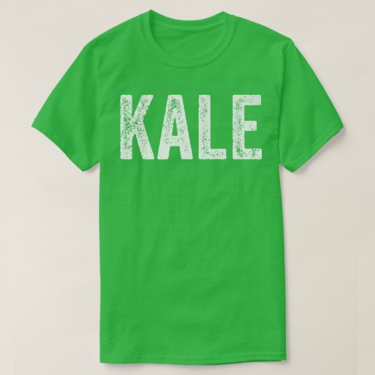 Kale Vegans Vegetari Veggie Garden Gardener Vin T-shirt (Design voorkant)