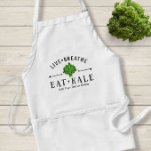 Kale Vegetarian Live Breathe Eat Kale Custom Standaard Schort