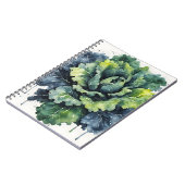 Kale - Watercolor flowers Notitieboek (Linkerzijde)