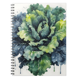 Kale - Watercolor flowers Notitieboek