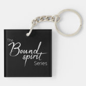 Kaleb is best Boy Square Sleutelhanger (Donker) (Achterkant)