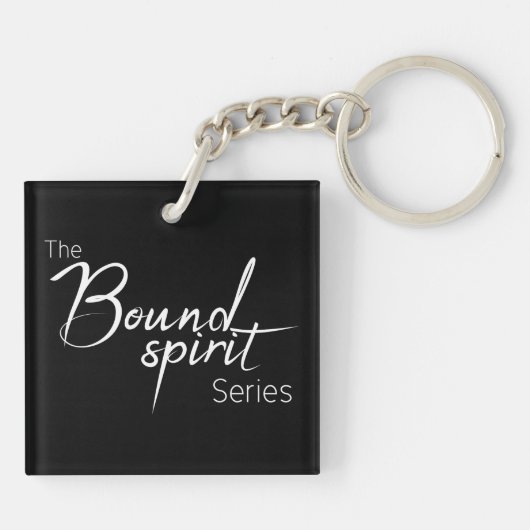 Kaleb is best Boy Square Sleutelhanger (Donker) (Achterkant)