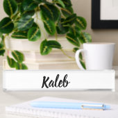 Kaleb Mannen naam, Naambordje
