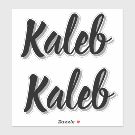 Kaleb Mannen naam, Sticker (Vel)