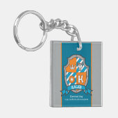 Kaleb naam betekent jongens crest beer op maat sleutelhanger (Voorkant Links)