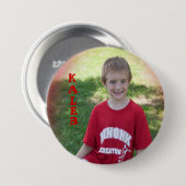 kaleb ronde button 7,6 cm (Voorkant /achterkant)