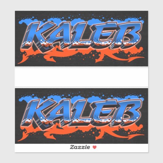 Kaleb Vorname Name Graffiti Aufkleber Sticker (Vel)