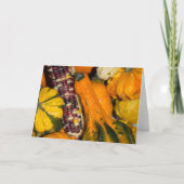 Kalebas- en maïsassortiment voedsel fotografie kaart (Voorkant)