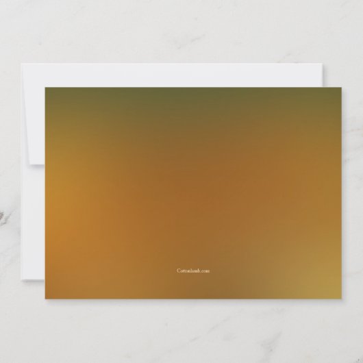 Kalebas Koppel Bruiloft Kaart (Achterkant)