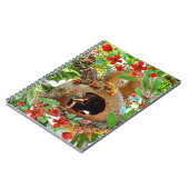 Kalebas met rode bloemen en fee notitieboek (Linkerzijde)