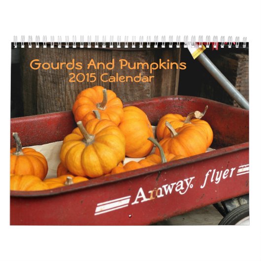kalebassen en pompoenen fotografie kalender (Hoes)
