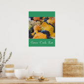 kalebassen-kweekkok eet Poster (Keuken)