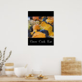 kalebassen-kweekkok eet Poster (Keuken)