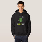 Kaled it - Fitness Vegan Vegetarian Kale Gym Hoodie (Voorkant volledig)