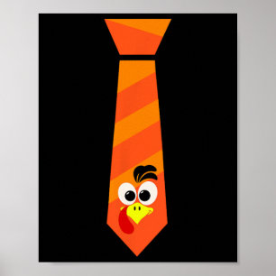 Kaledoen Tijd Dankzeggingsbedrijf Grappig kalkoeng Poster