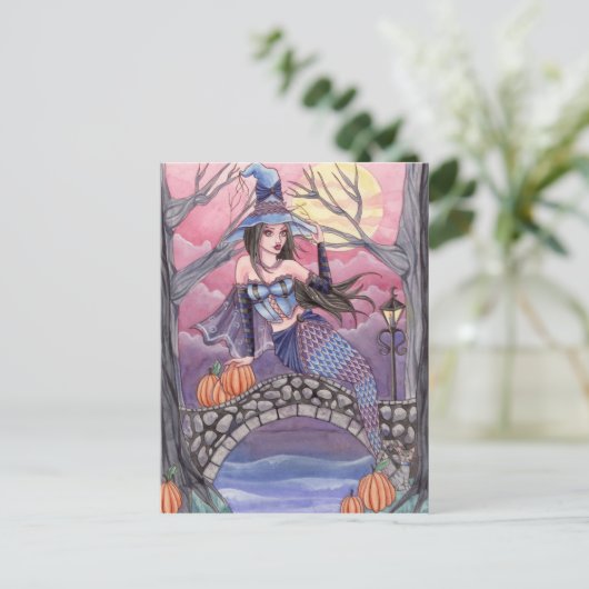Kalei - Halloween Mermaid Briefkaart (Staand voorkant)