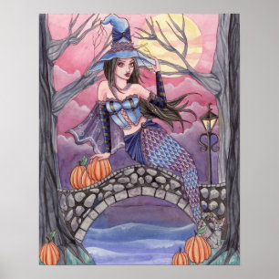 Kalei - Halloween Mermaid Poster