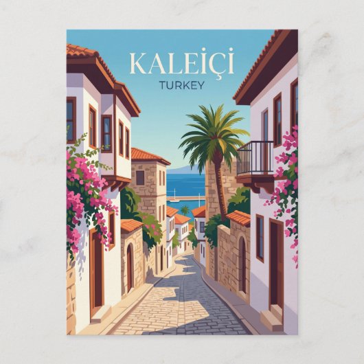 Kaleiçi Turkije Briefkaart (Voorkant)