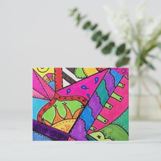 Kaleidescoop Briefkaart (Staand voorkant)