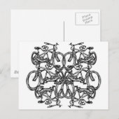 Kaleidescopic Tandem Bicycle ( Schwinn) Briefkaart (Voorkant / Achterkant)